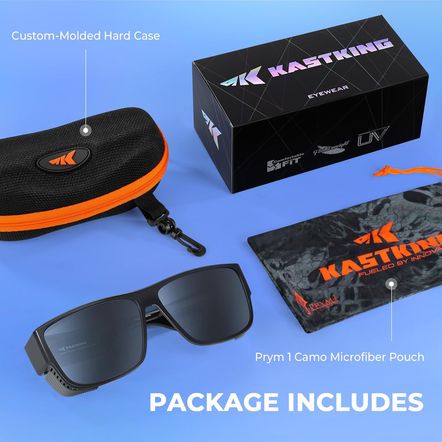 KastKing Comal Fit-Over Polarized Sunglasses for Men & Women, UV400 Protection, Lightweight, Ideal for Fishing & Driving - Image 9