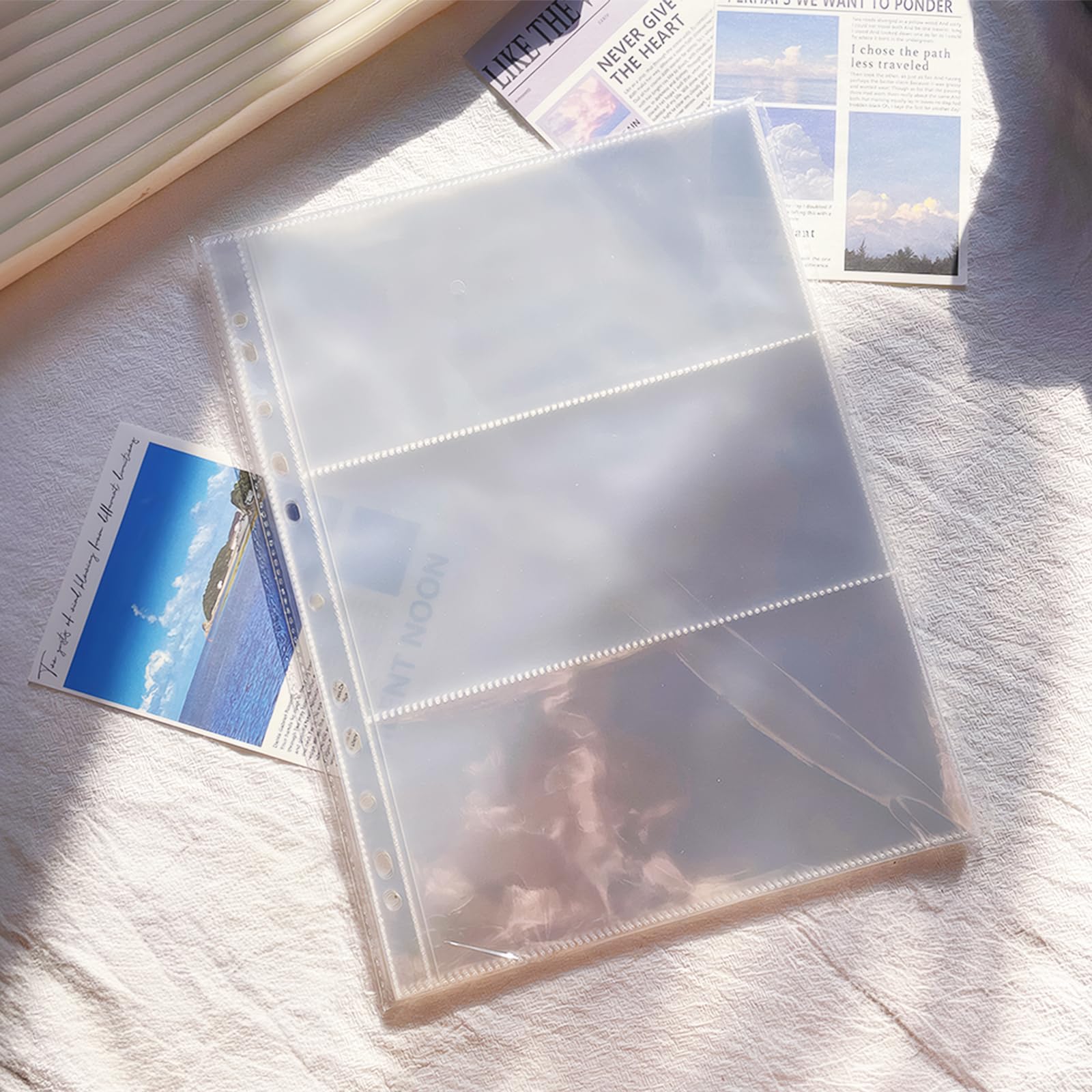 Amazon.co.jp: [TAIGU]チケットホルダー A4 リフィル 3ポケット 透明