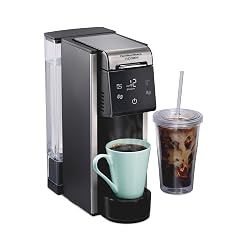 Hamilton Beach FlexBrew Advanced 4-in-1 Single Serve Hot Iced Coffee Maker with Removable 45 oz Water Reservoir Use