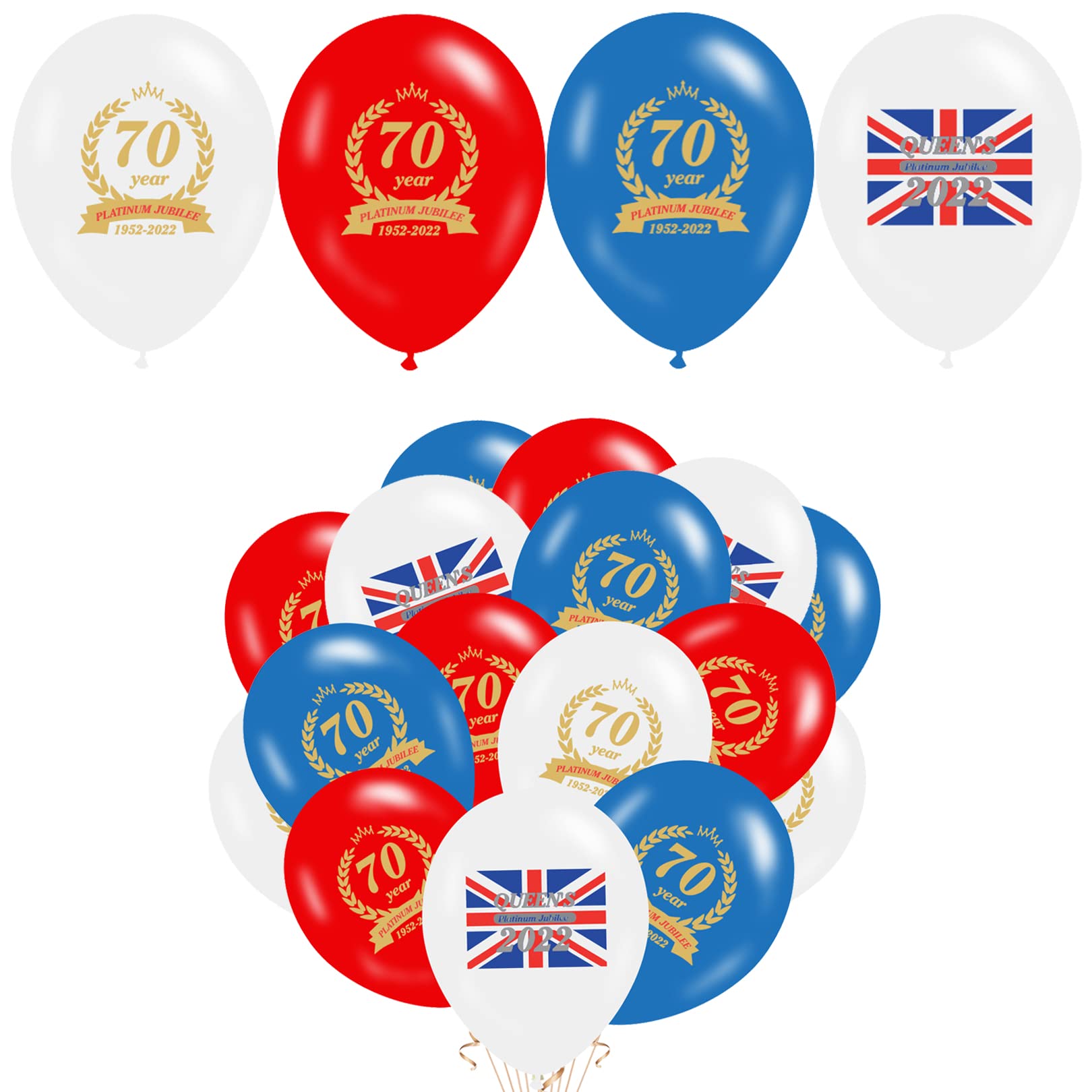 Buy 20pcs Jubilee Decorations 2022, Queens Platinum Jubilee 2022