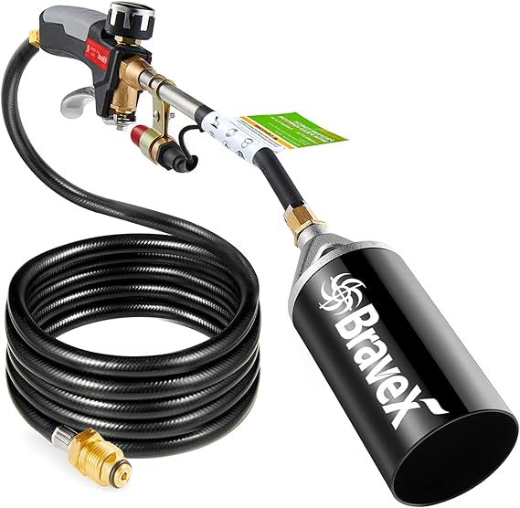 Bravex Propane Torch Weed Burner Torch Weed Torch with Push Button