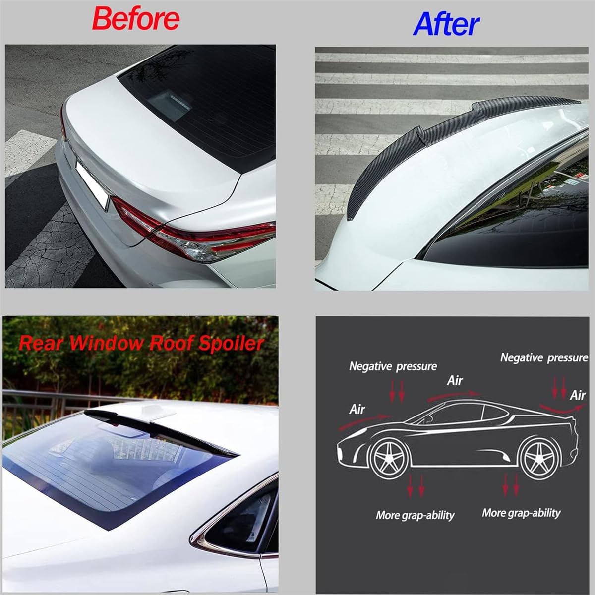 ZNQRY Auto Heckspoiler Für Mercedes Benz C Class W205 A205 C43 C63 AMG Cabrio 2Door 2015-2020 Kofferraum Schwanz Flügel Hinten Deckel Spoiler Modifiziertes Heckflügel Shunt