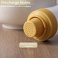 Vista 4 de 2 dispensadores de jarabe para pastel, botellas de salsa de 12 onzas, botella de plástico graduado con tapa de sellado, herramientas reutilizables