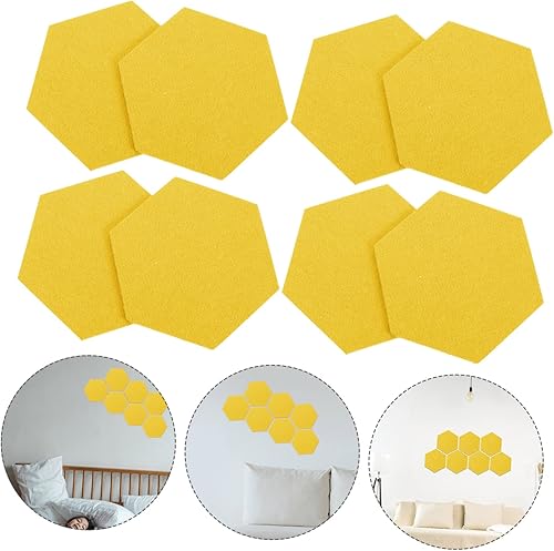 Miniatura 3 de MAGICLULU 12 piezas de fieltro para telón de fondo de pared, tablero de anuncios para el hogar, azulejos de pared de fieltro, tablero de corcho