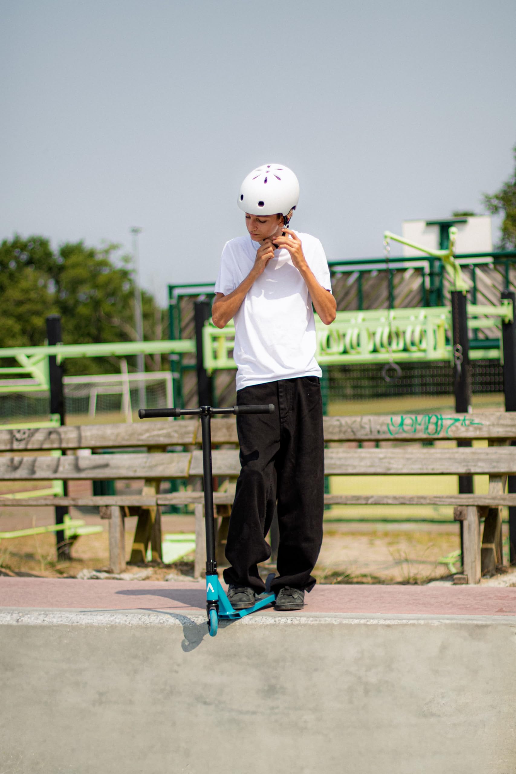 ACTA Patineta Freestyle - Modelo FS - Azul | Compresión HIC - Ligera y Polivalente