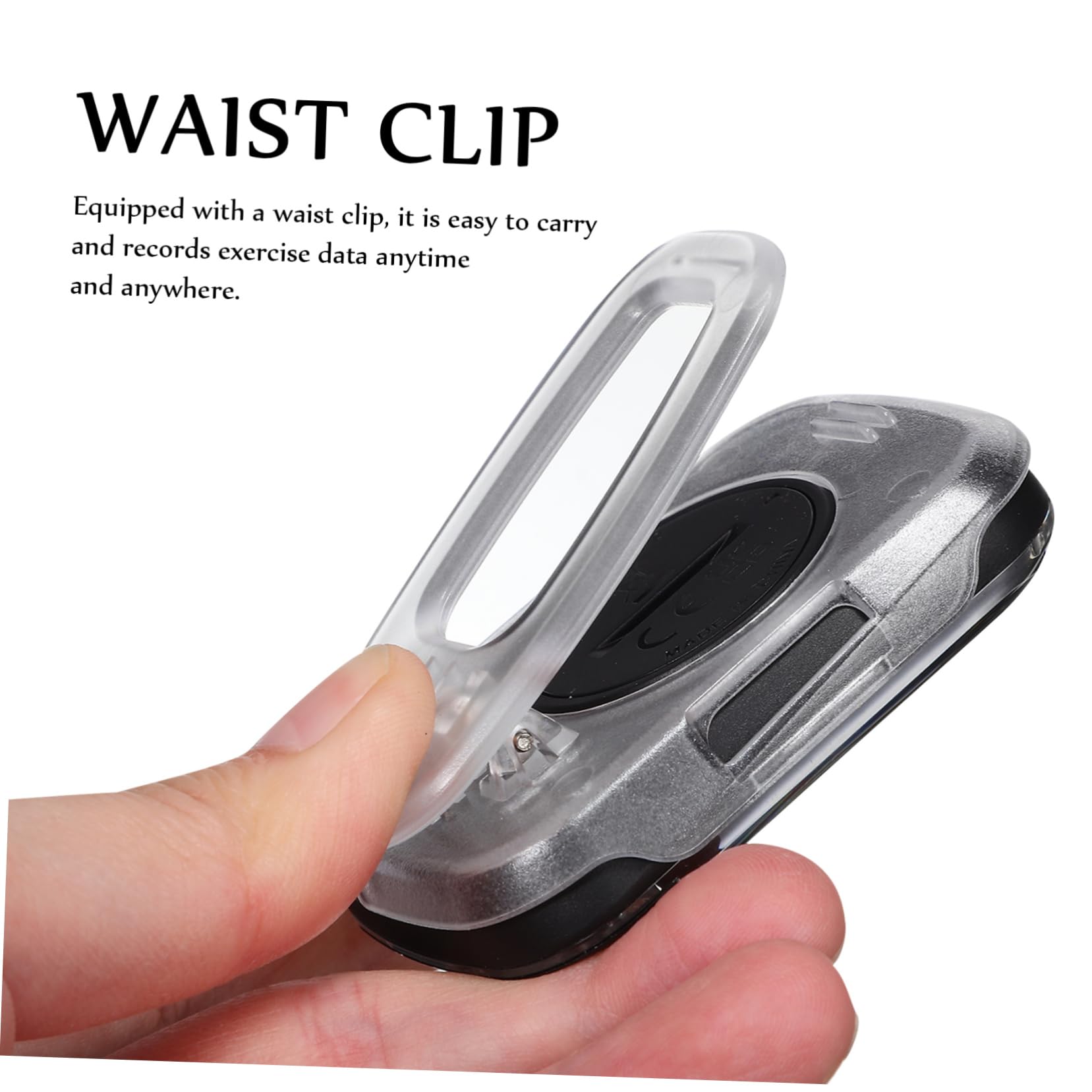 Toyvian Schrittzähler GEH Und Präziser Schrittzähler Sensor Mit Clip Tracker Tragbarer Kleiner Schrittzähler Zum Gehen Clip On Schrittzähler Senioren Knöchelmessung Wandern