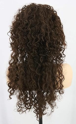 Miniatura 9 de LeMarnia Peluca de mujer rubia con rizos largos con trenzas para cosplay renacentista medieval pelucas de disfraces de Halloween