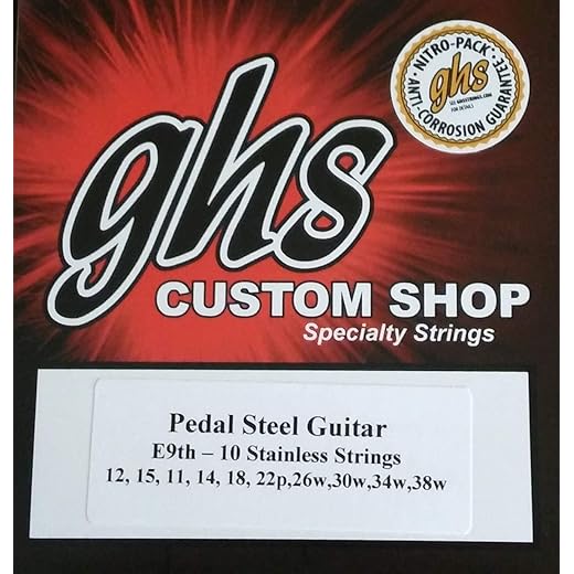 GHS E9th-10 (nickel) Pedal Steel Guitar Strings With Air Tight Packaging Called Nitro-Packs