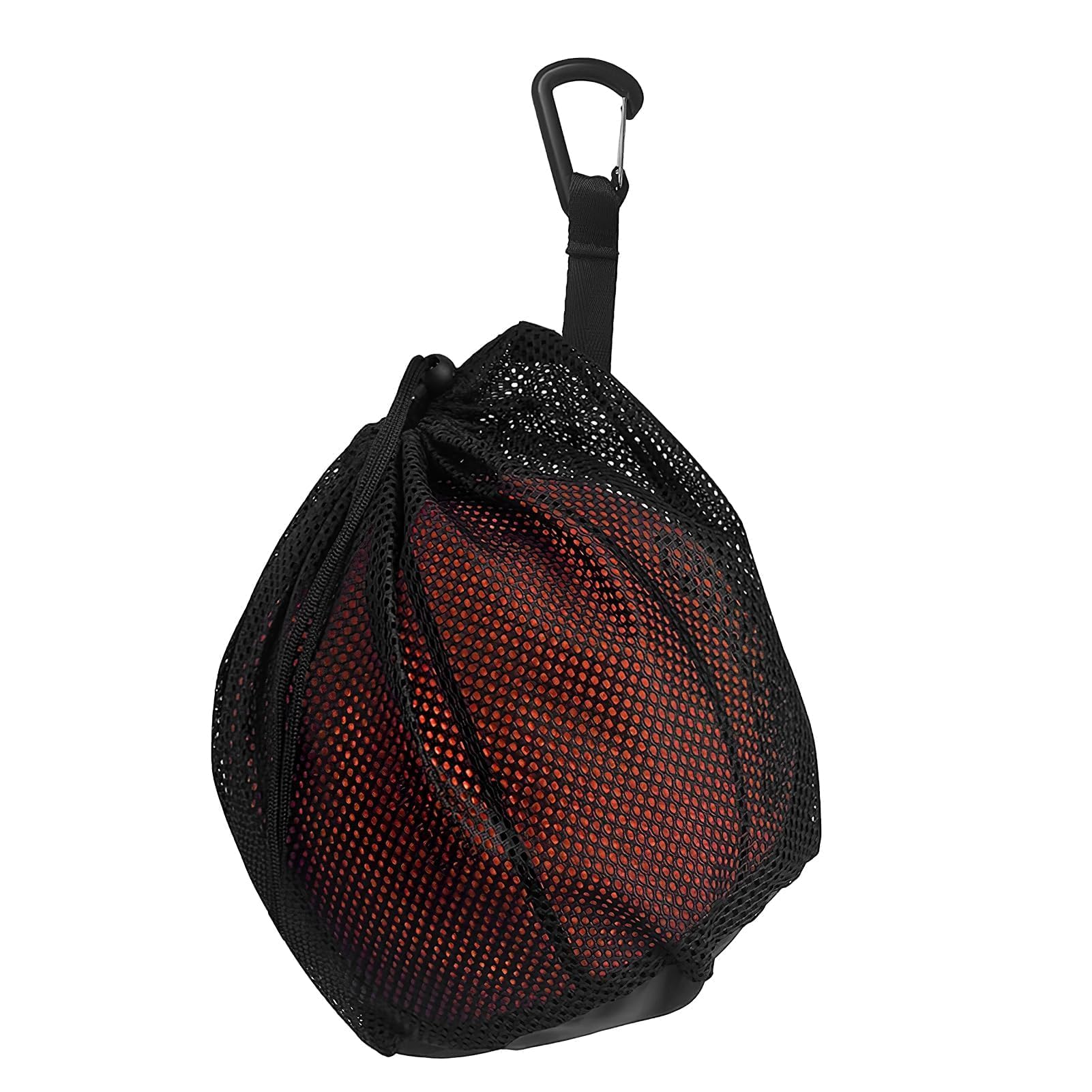 Sac à Ballon Portable avec Filet pour Basket-Ball, Football, Volleyball, Tennis - Gris