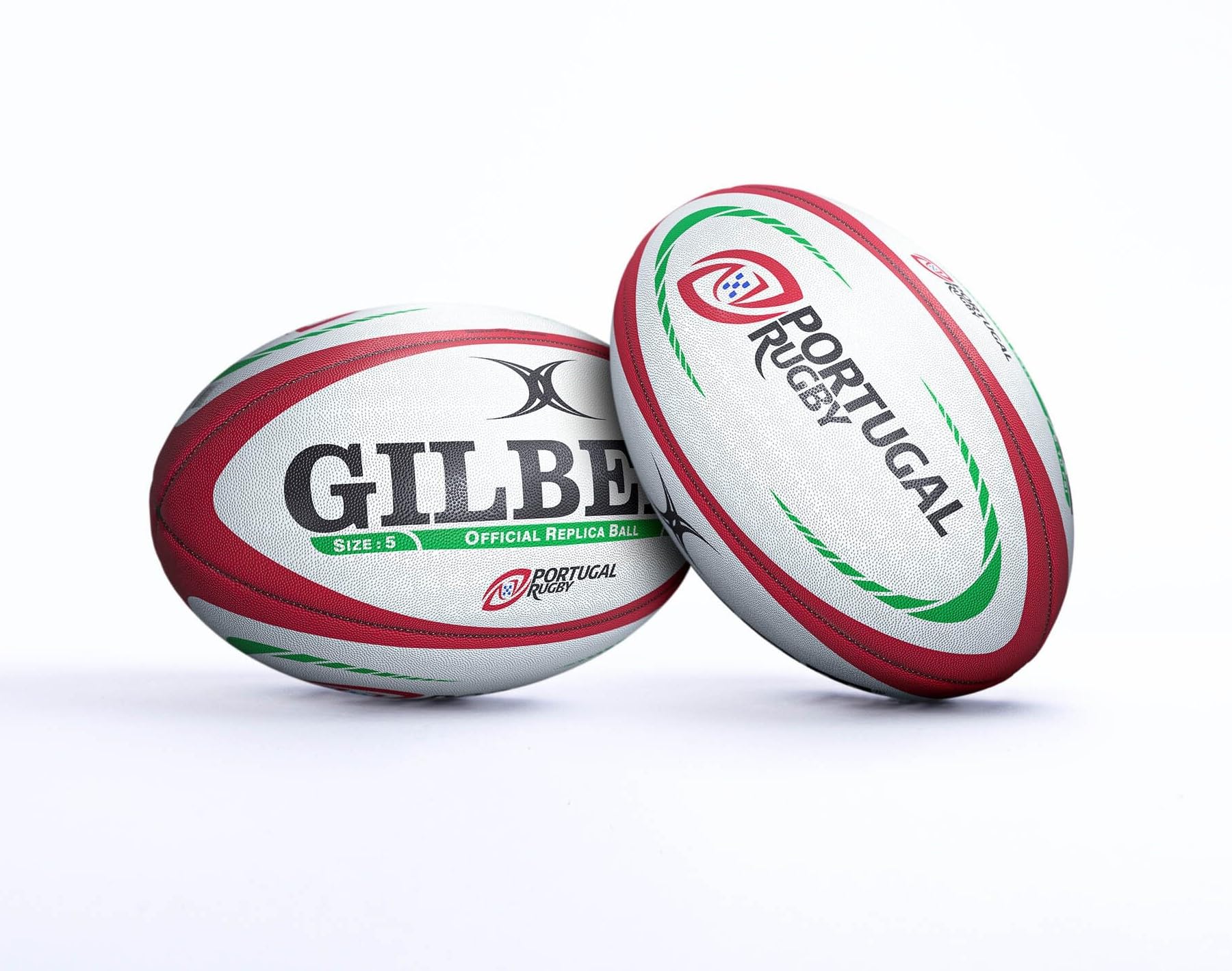 Rugbyball, offizielle Replik von Gilbert, Größe 5 – Rugby Portugal