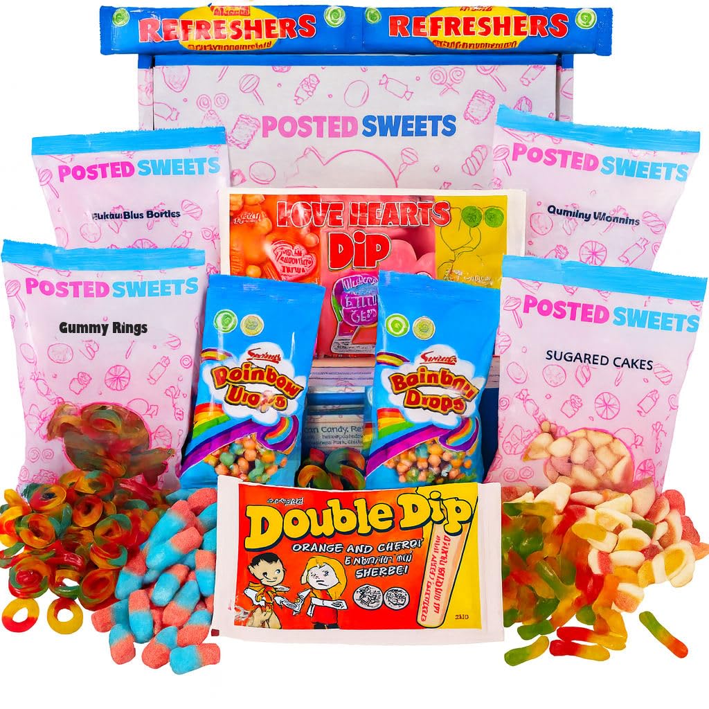 Tuck Shop Sweet Hamper, Bumper Gift Box Assorted Retro Sweets for Adults and Kids, Birthdays, Fathersday, Mothersday, Valentines Day