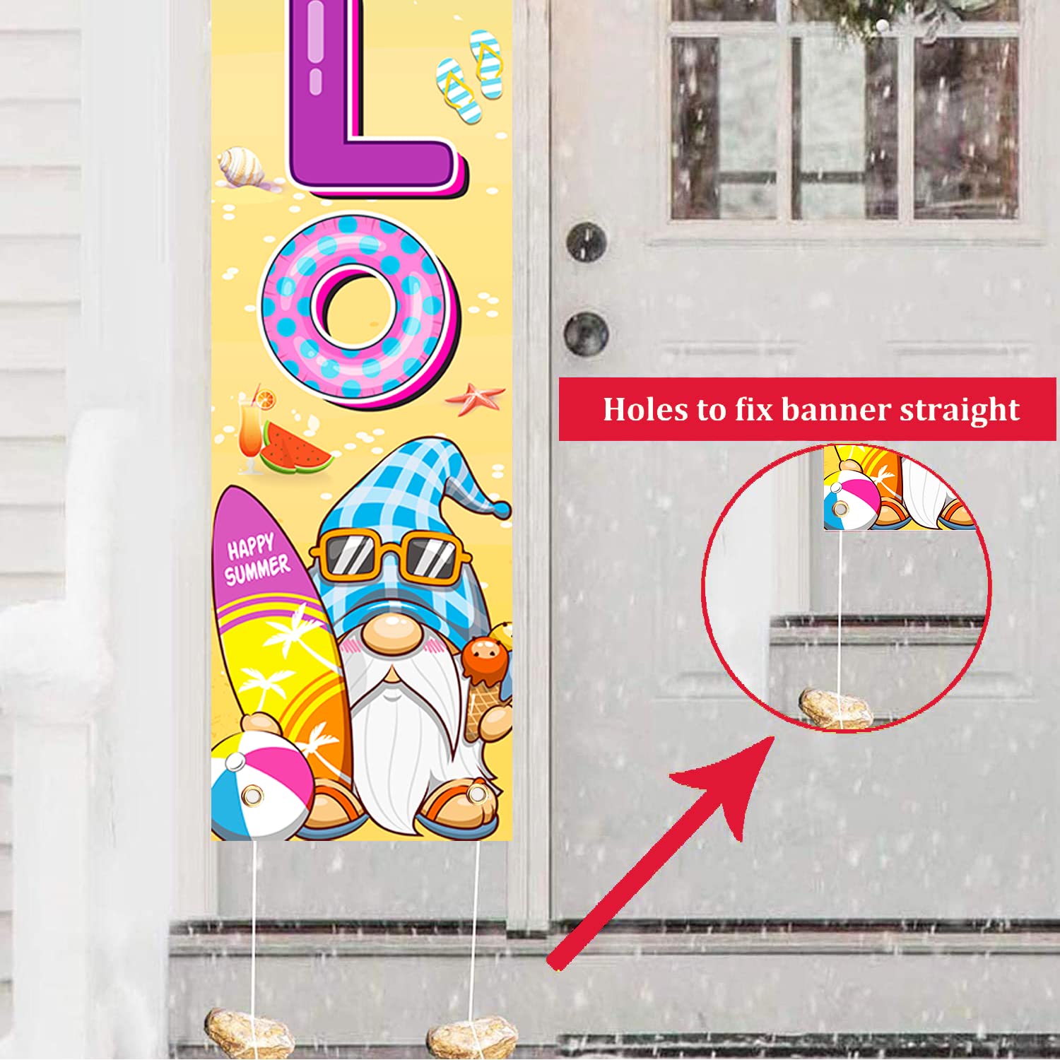 71\" X 12\" Friendsmas Party Decorations Porch Banner, Merry...