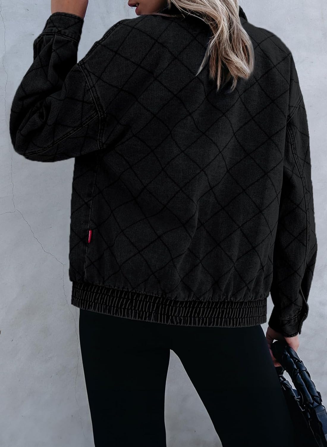 Sidefeel Women's Jean Jacket Long Sleeve Zimbaplatinum Overszied Denim Jackets Shacket Coat Fashion Spring Outfits 2025 - Image 2