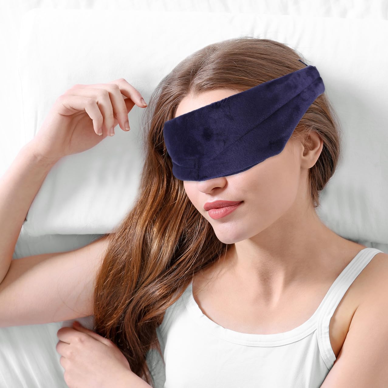 Ipetboom 3pezzi Maschera Per Occhi Con e Confortevole Per Viaggi Yoga e Sonno Profondo Profondo