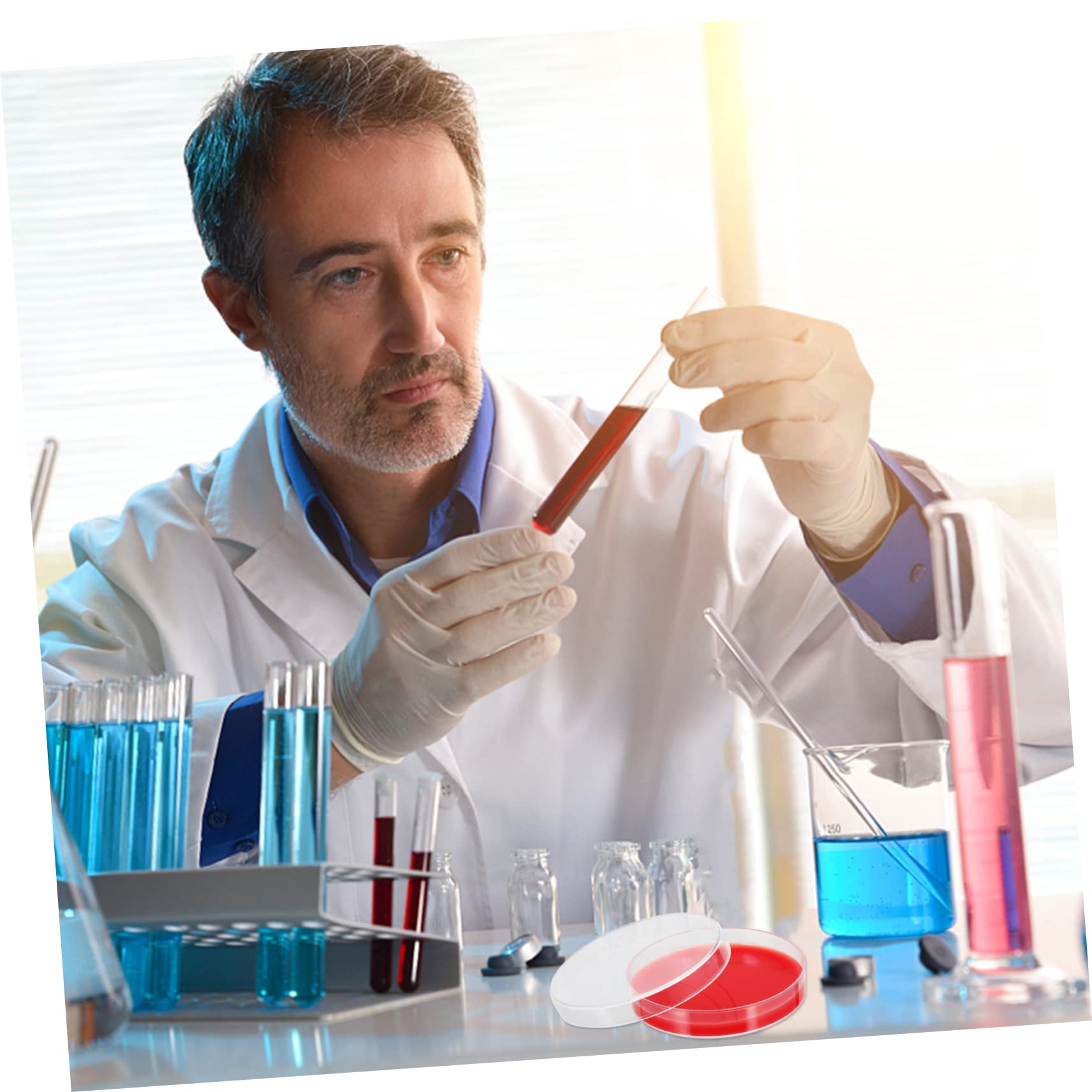 20piezas Placas De Agar De De Para Placas Petri Estériles Para Microbiología Resistencia Caídas y Rupturas