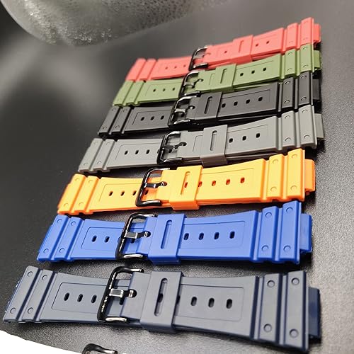 Miniatura 7 de Lijinlan Correa de reloj de resina para Casio G-Shock DW-5600 DW-5900 DW-6100 DW-6600 DW-6900 GW-M5610 GA-110120300700 GD-120350 Correa de repuesto