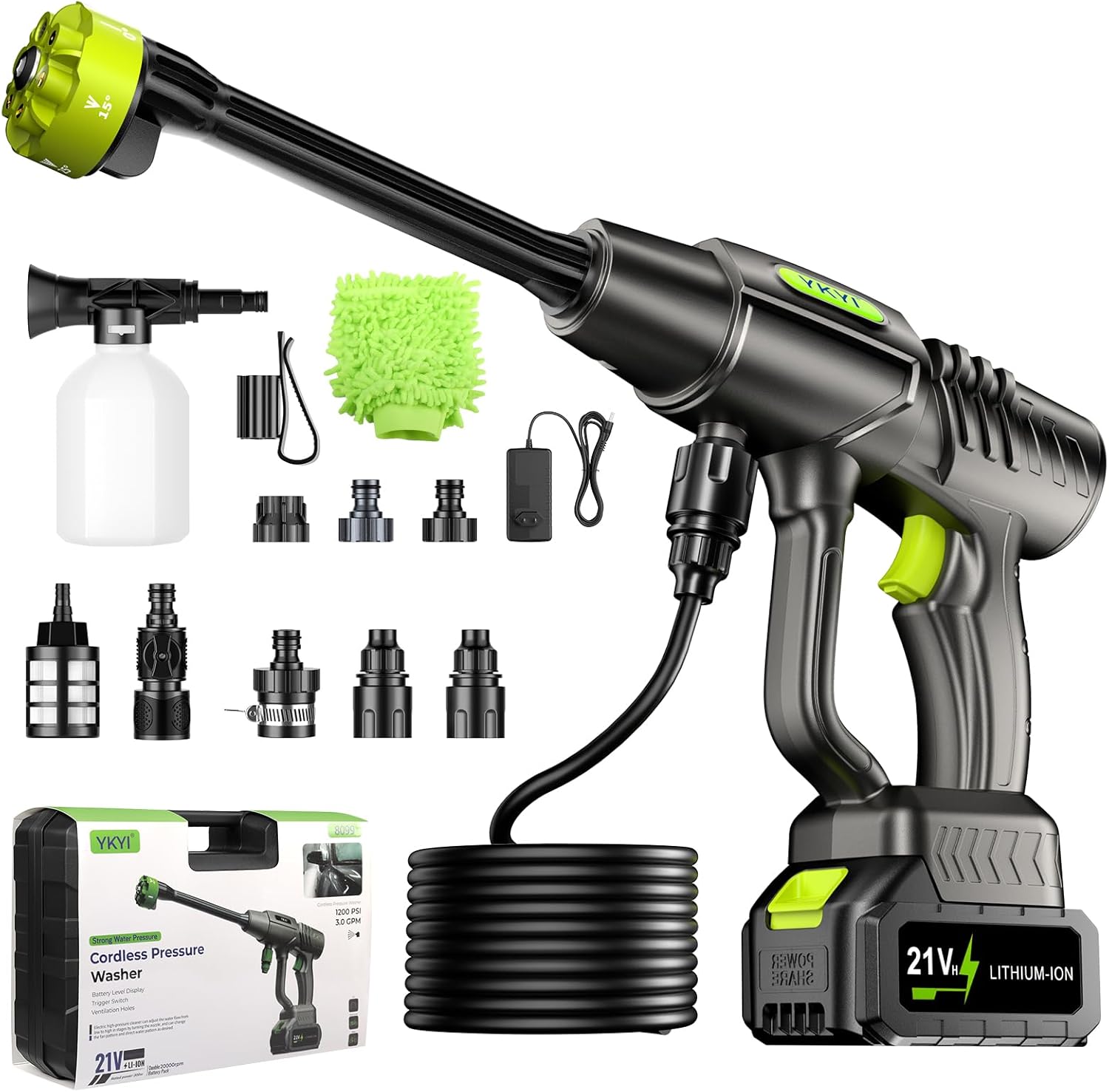 YKYI Cordless Pressure Washer Battery Powered