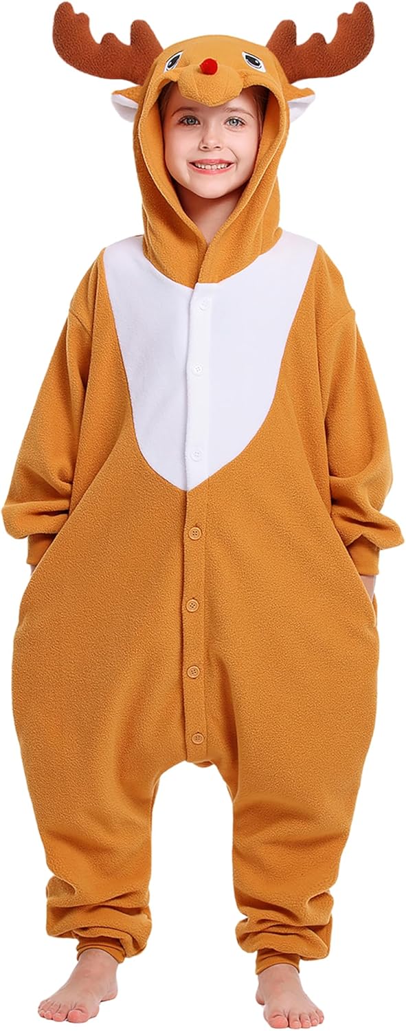 CANASOUR Unisex Anime Halloween Kids Onesie For 4T Girls Boys One Piece Christmas Pajamas Costume Party Cosplay Pyjamas