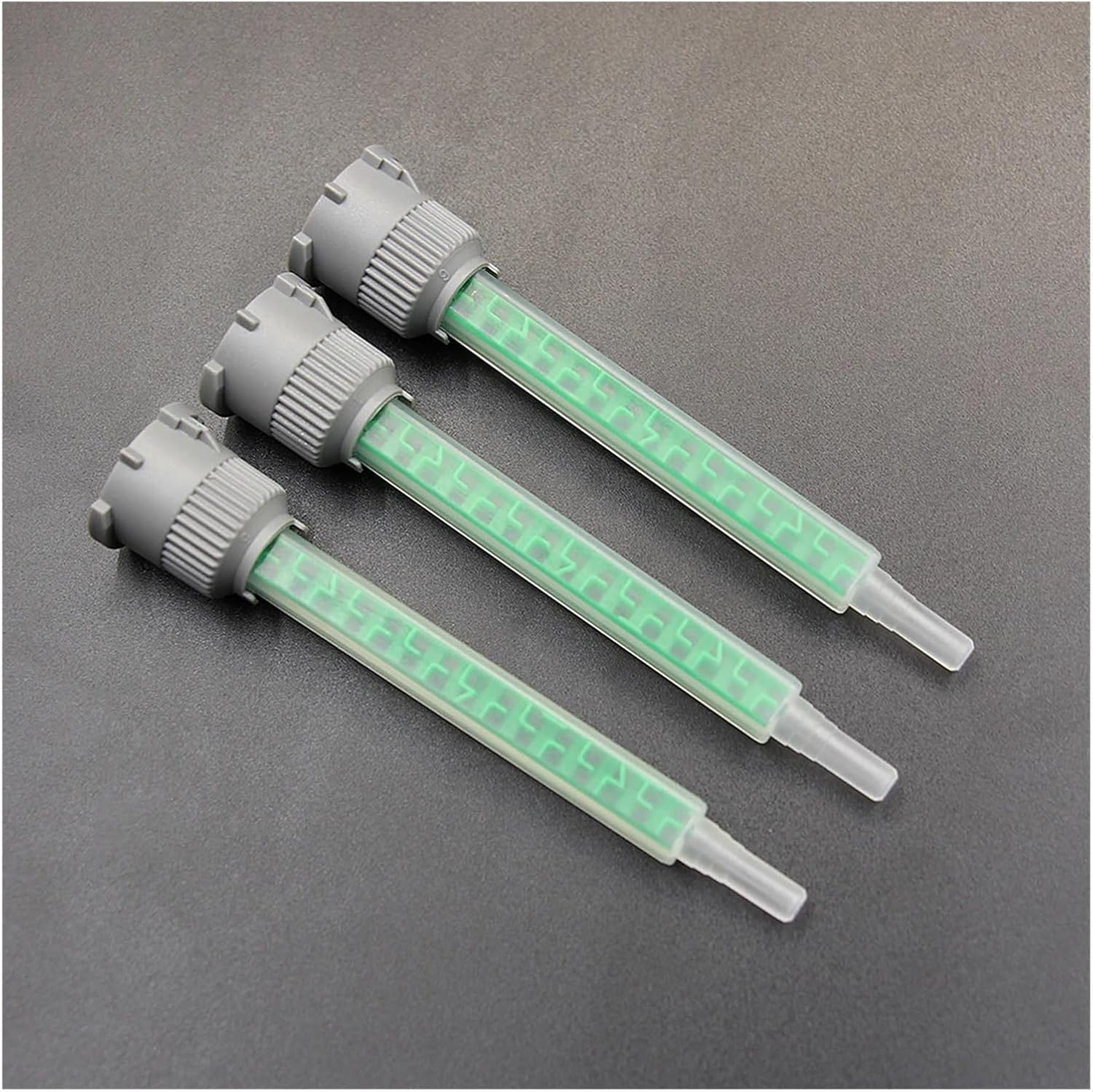 500pcs Mb6-16 Epoxy Mixing Nozzle Mixer Adhesive for Glue Guns Applicator Green Squares Static Mixing Nozzle (1:1/2:1 Ratio)