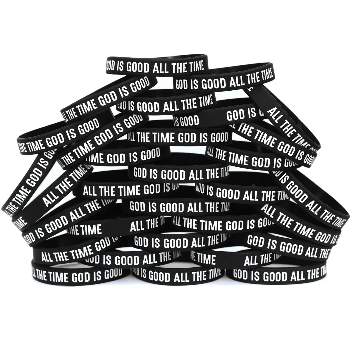 God is Good All The Time Wristband Set (from 2 to 100 Bands)
