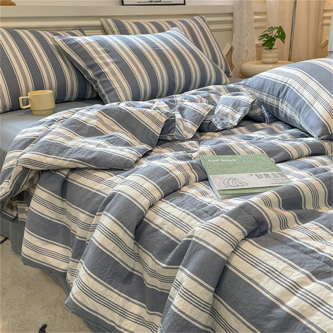 Mateju Moderno Trapuntino Copriletto Singolo Matrimoniale,Copriletto Trapuntato,Trapunta Leggera Estivo Primaverile,Trapunta Estiva Letto Singola (Blu classico,200 * 230cm)