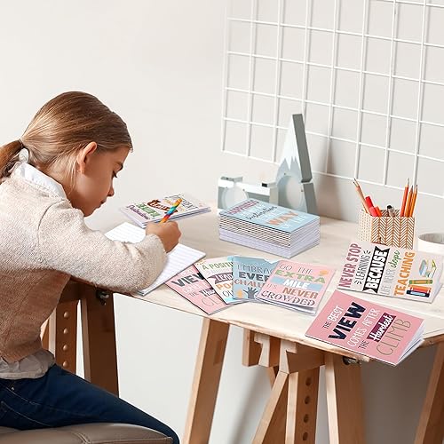 Miniatura 7 de 30 blocs de notas inspiradores bohemios, mini cuadernos motivacionales, a granel, arcoíris, portátil, de bolsillo, cuadernos, regalos, coloridos