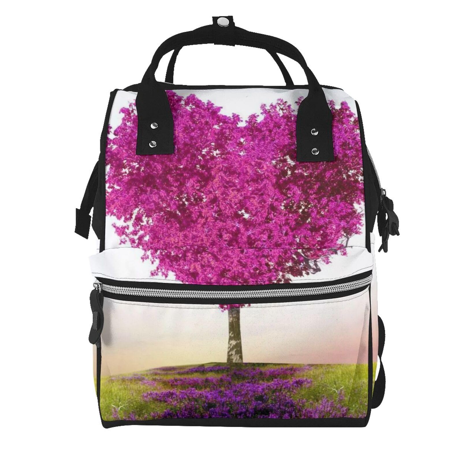 Sac à dos à langer noir multifonctionnel et compact taille unique - 7