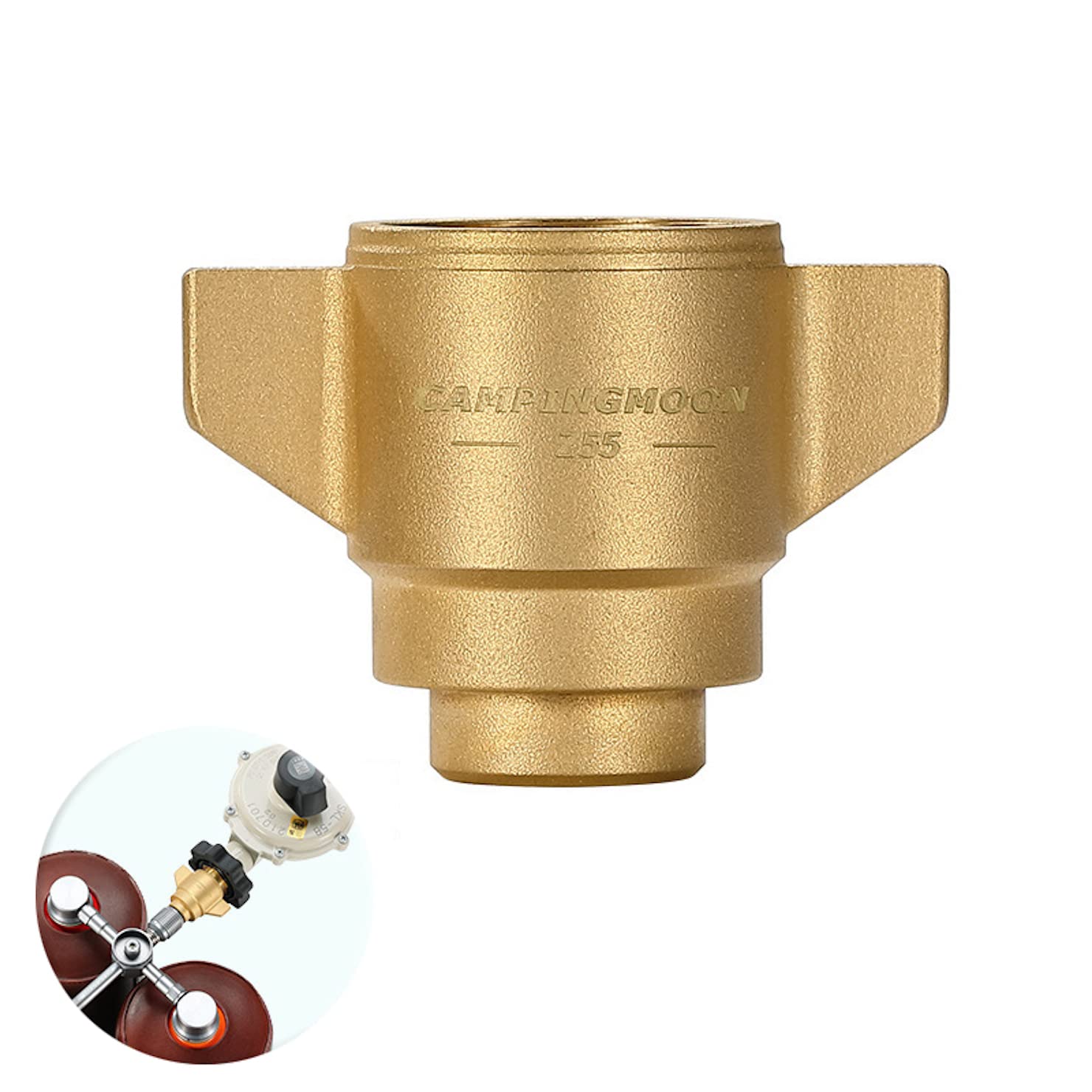 Camping Moon Z55 OD Can Connect LP Adapter, Compatible Adapter, Screw Type, Gas Converter, Gas Tool