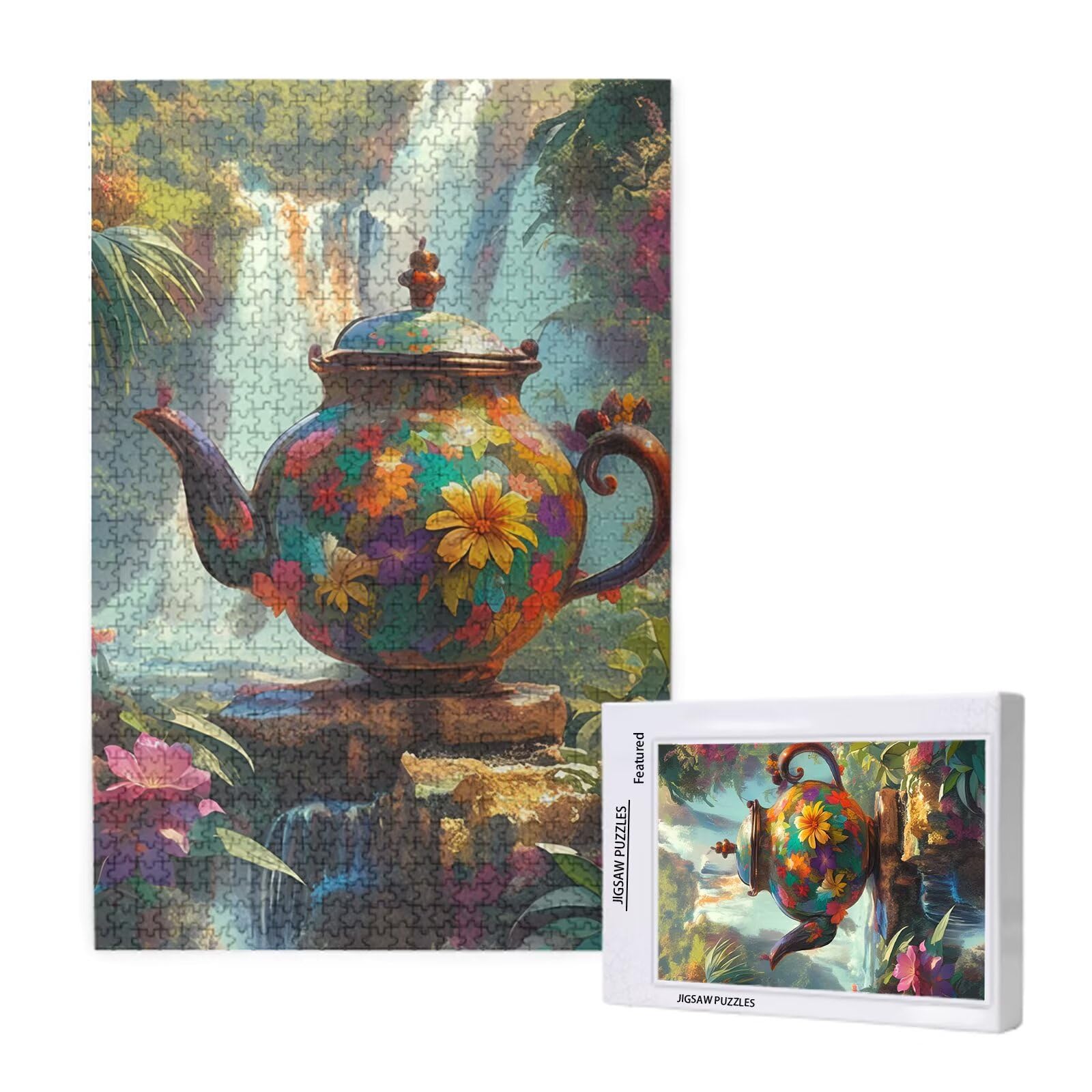 Puzzle Flor Puzzle 1500 Piezas,Selva Rompecabezas Desafiante,Juego Puzzles Adultos,Impresión de Alta Definición Colorido Puzzles Madera con Caja de Regalo,Home Decoration,Regalo Mujer,p1743t