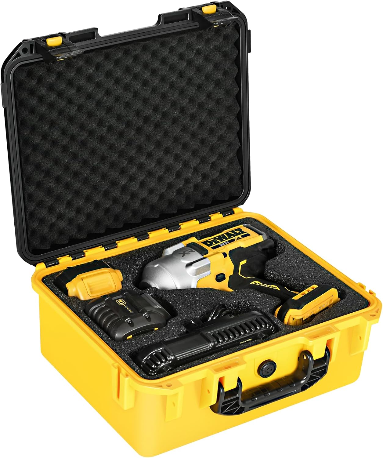 Case for Dewalt Impact Wrench 1/2: Waterproof Tool Box for Dewalt Cordless Impact Wrench 1/2 Inch DCF900 | DCF891 | DCF961b, Hard Carrying Bag for Torque Wrench Set | Battery | Charger (Case Only)