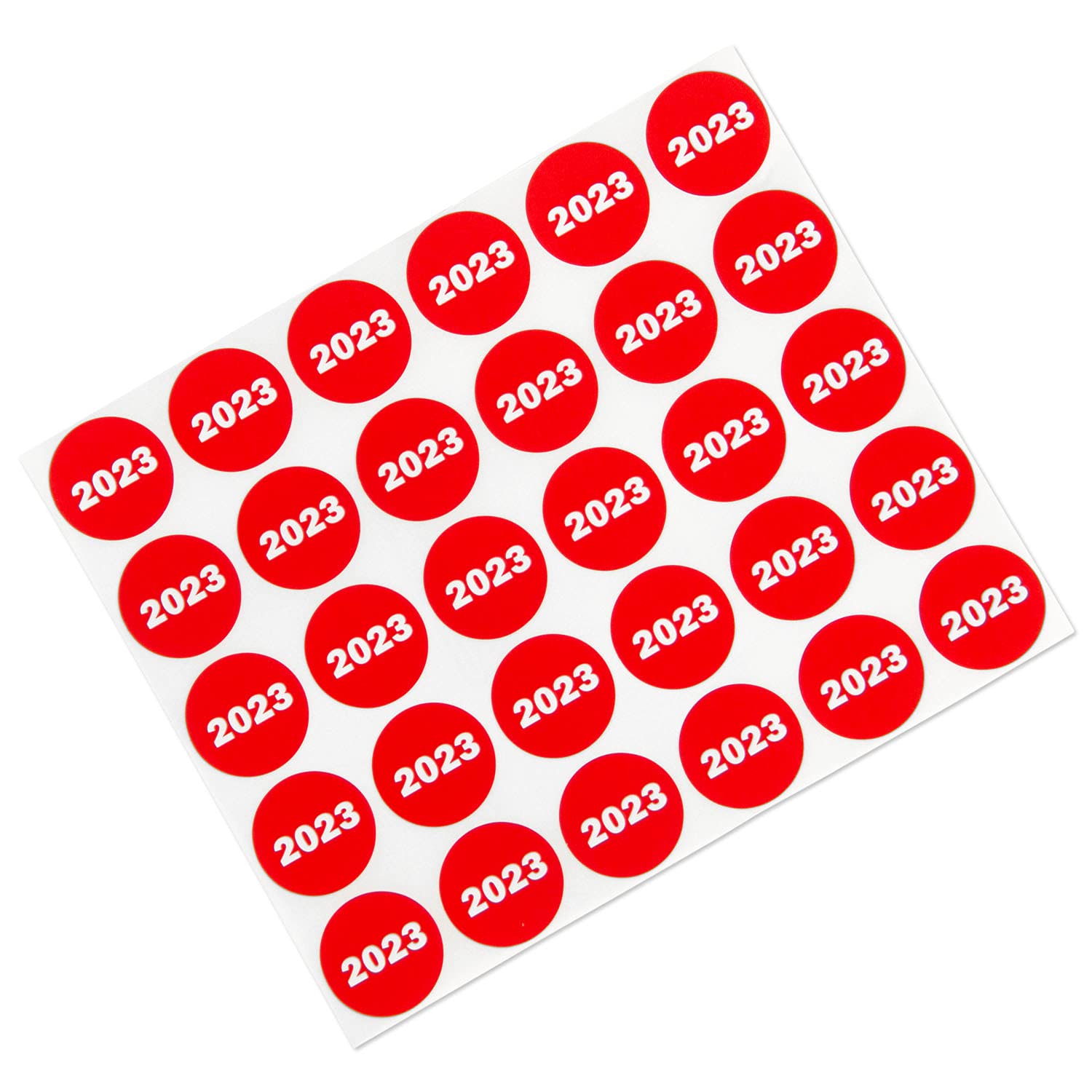 TUCO DEALS 300 Labels | 2023 Labels - Year of 2023 Labels - Class of 2023 Labels ( 0.75 inch, Red ) for Dating Labels, Medications, Food Labeling