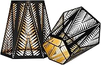 Vista 8 de Juego de pantallas de lámpara pequeñas de 2 ALUCSET, pantallas de candelabro mini de 3" X 6" X 5", pantalla de campana, pantalla de lámpara con clip