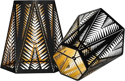 Miniatura 8 de Juego de pantallas de lámpara pequeñas de 2 ALUCSET, pantallas de candelabro mini de 3" X 6" X 5", pantalla de campana, pantalla de lámpara con clip