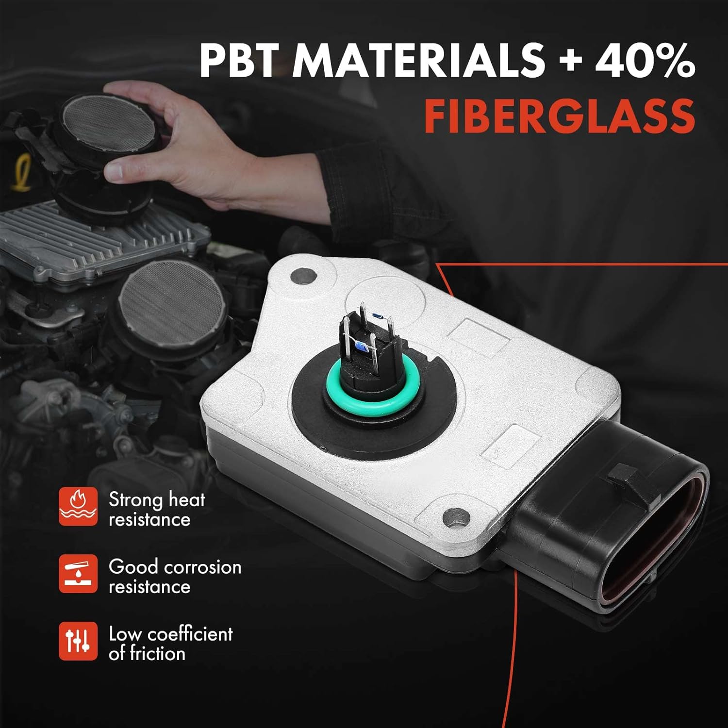 A-Premium Mass Air Flow Sensor Compatible with Lincoln Mark VIII 1993 1994 1995, 4.6L