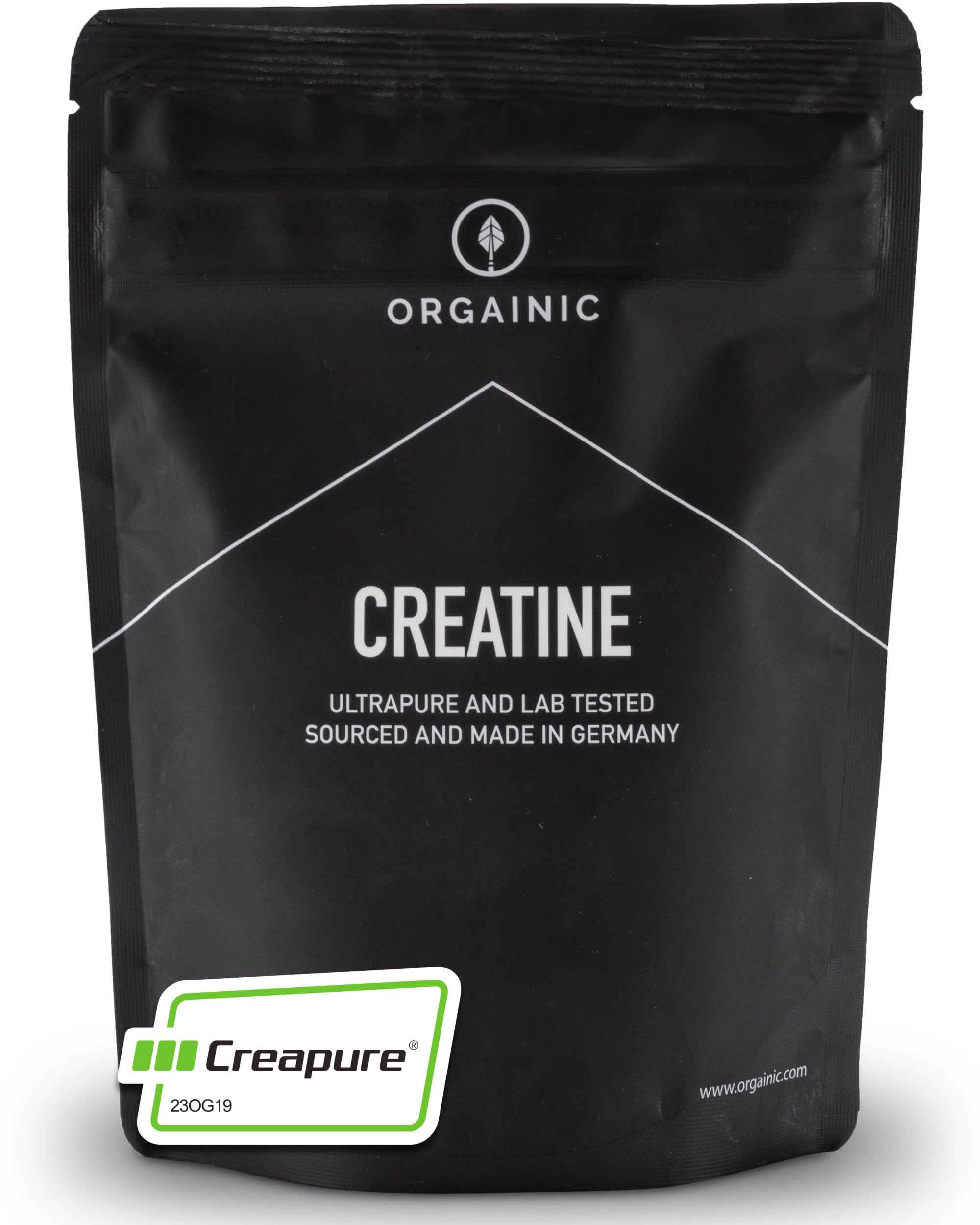 ORGAINIC Creapure Kreatin Monohydrat 100% Reines Kreatin Made in Germany 500g