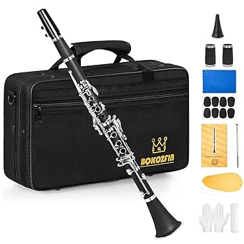 Amazon | BQKOZFIN クラリネット Clarinet B♭調 ニッケルメッキ 17