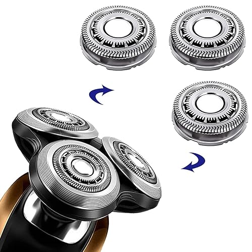 Miniatura 6 de SH6072 - Cuchillas de repuesto para Philips Series 6000, SH6072, cabezales de afeitadora de repuesto para afeitadoras Norelco Series 6000 S6810