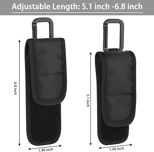 Miniatura 3 de Xxerciz Funda para linterna OLIGHT Arkfeld Streamlight 88810 Cuña de 300 lúmenes, linterna plana delgada, táctica MOLLE de nailon resistente, bolsas