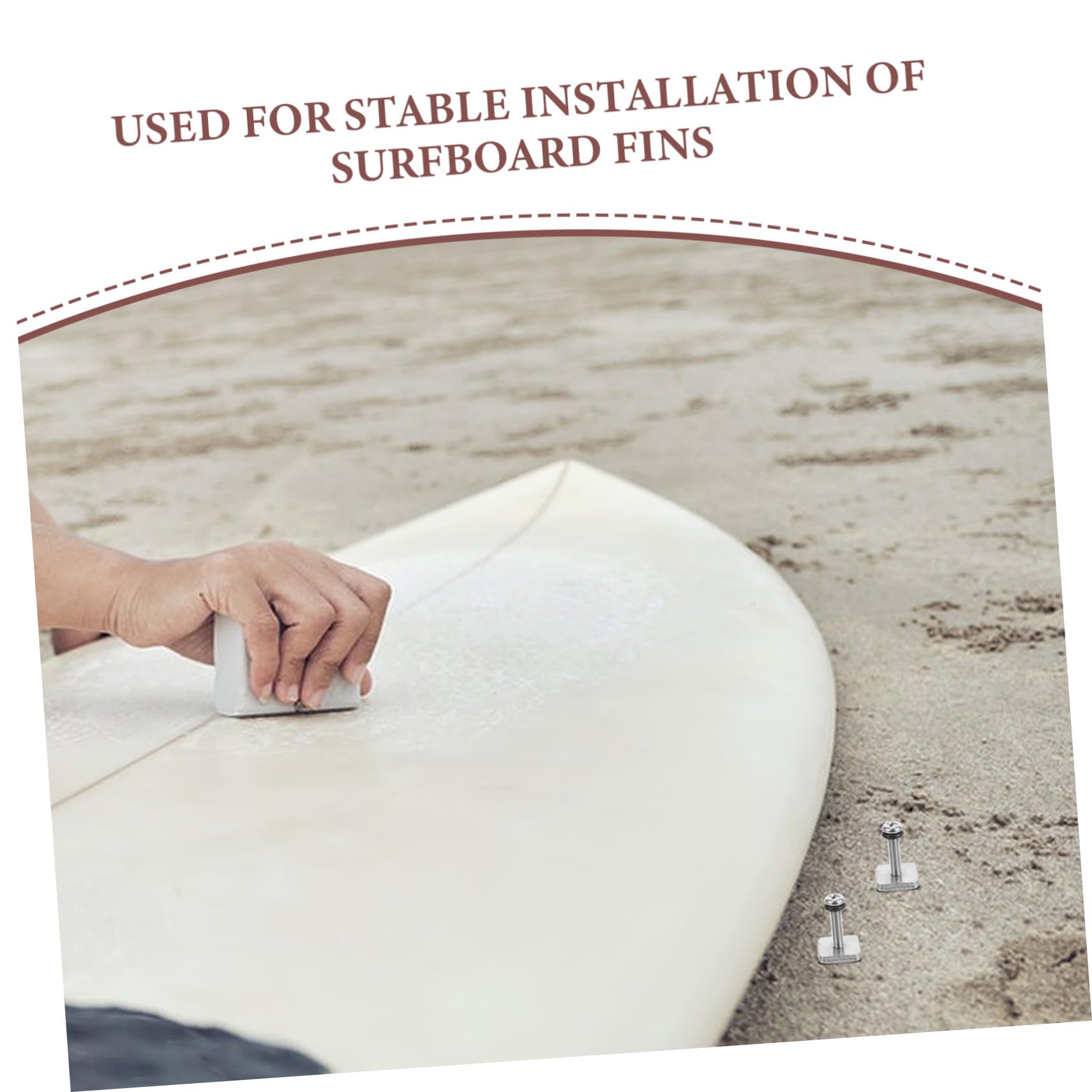 SUPVOX 6 Pezzi Viti per Pinne da Surf Viti di Ricambio Resistenti per Paddle Board Testa Croce