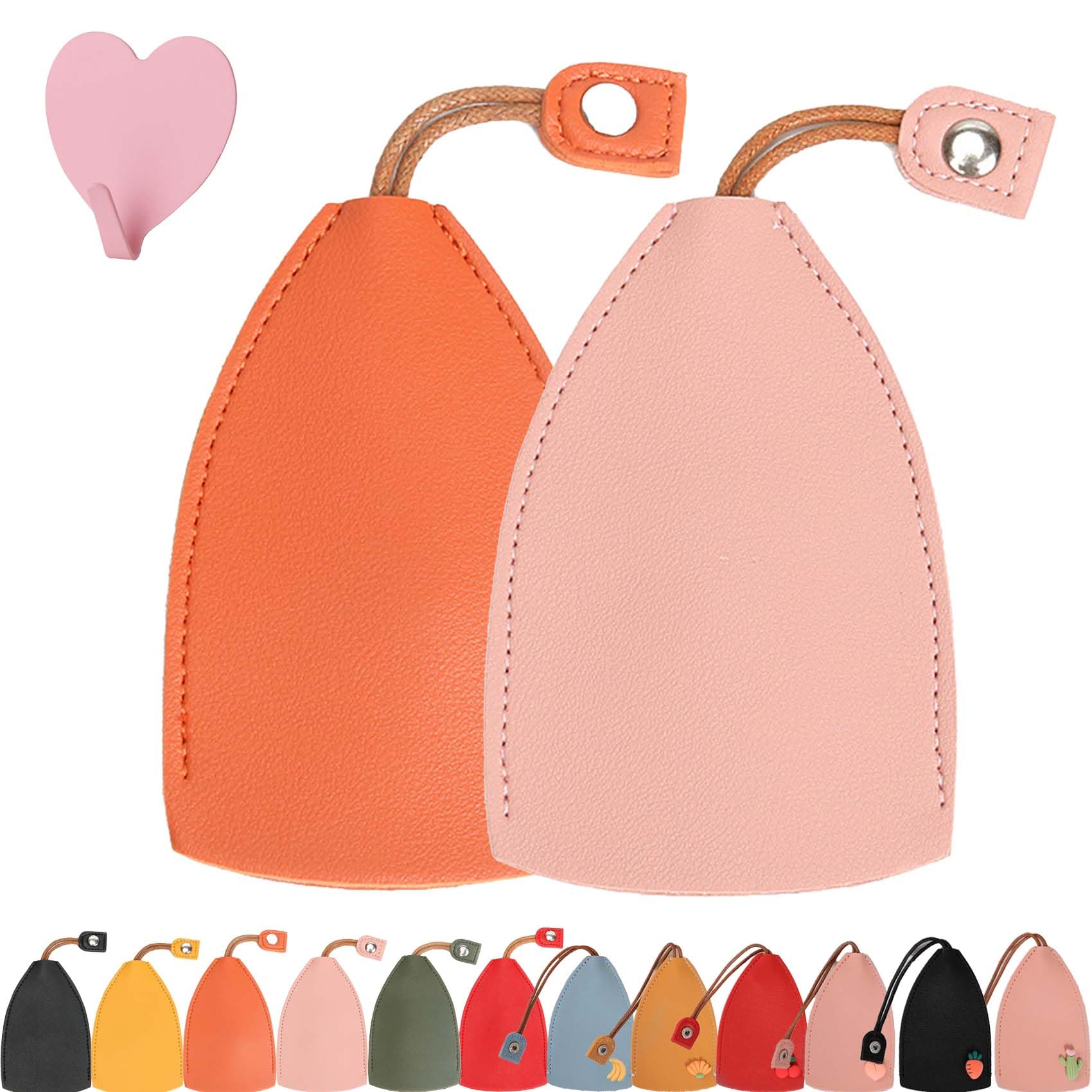 PU Leather Creative Pull Out Cute Large Capacity Car Key Case