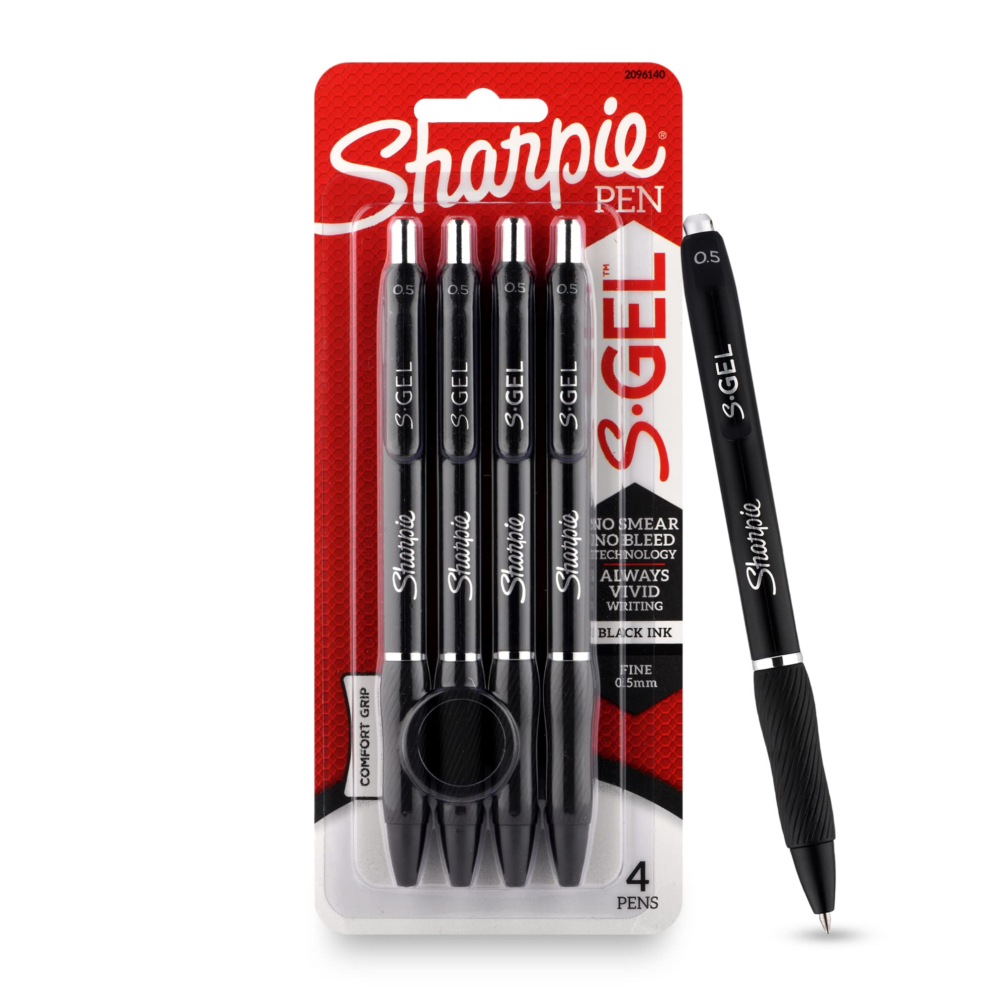 SHARPIE Black Colour Gel Pen Set for Students| Water Proof ink for Smooth & Comfortable Writing Experience| Office Stati