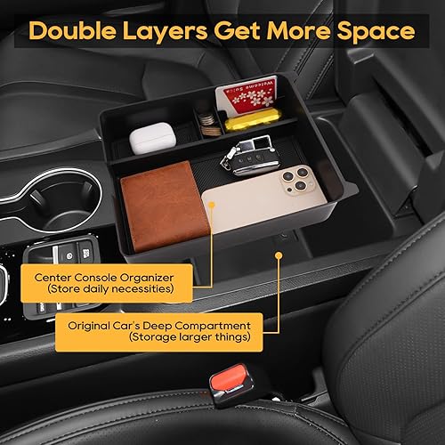 Vista 57 de LFOTPP Organizador de consola central Edge para 2021 2022 2023 2024 F o r d Edge Bandeja de consola [SE/SEL/ST-Line/Titanio/ST] Accesorios de borde