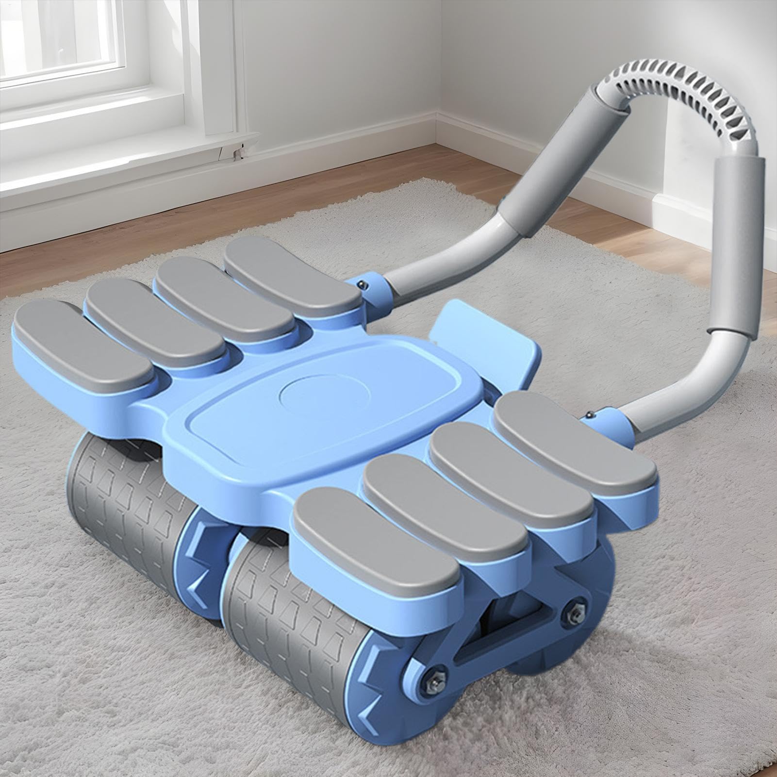 Abs Roller, Gym Equipment Abs Trainer with Elbow Support, przyrząd do ćwiczeń brzucha, do treningu w domu, w podróży i w pomieszczeniach, stabilna konstrukcja, 16,54 x 14,17 x 9,45 cala