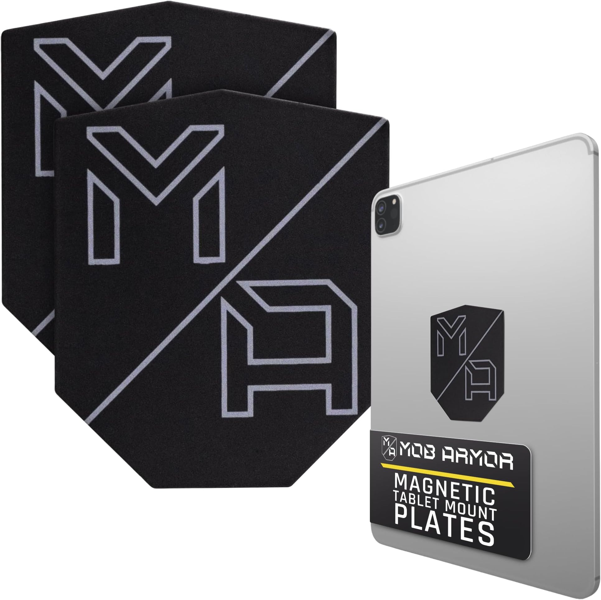 Mob Armor TabNetic Mounting Kit with Adhesive Disc, Durable Metal Plate & High Strength Magnetic Attachment for Universal Tablet Mounting - Ideal for Car, Home, Office, or Custom Installations