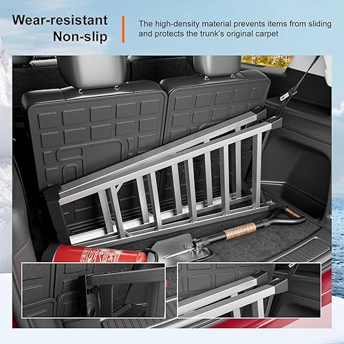 Miniatura 4 de powoq Alfombra de Carga Compatible con Jeep Grand Cherokee L 2021-2025 Alfombra de Maletero Overland Forro de Carga TPE Forro de Maletero con