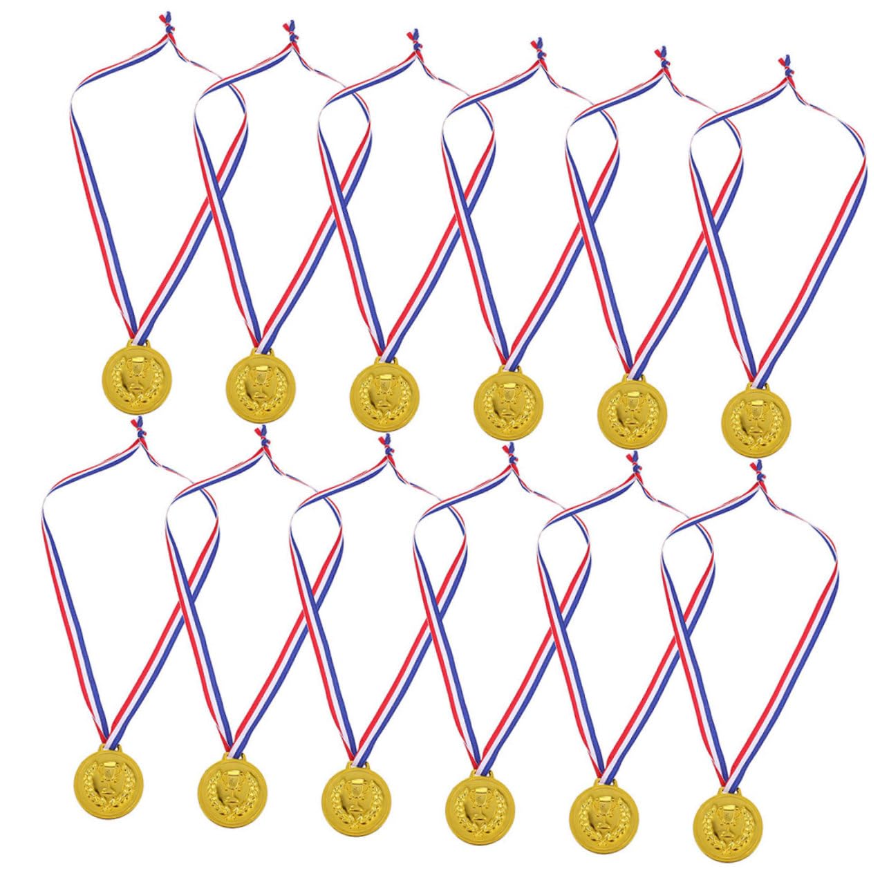 Medallas de Premios de Fútbol Doradas, 50 Piezas, para Niños