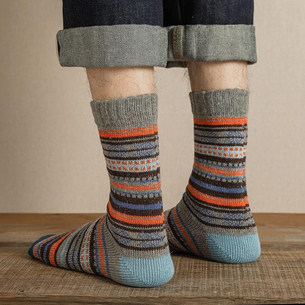 5 Pack Winter Socks For Women - Knitted Socks, Thick, Warm, Soft, Free Size 6-11 - Image 6