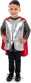 Royal Knight Hooded Cape and Costume - Machine Washable Child Pretend Play and Party Costume