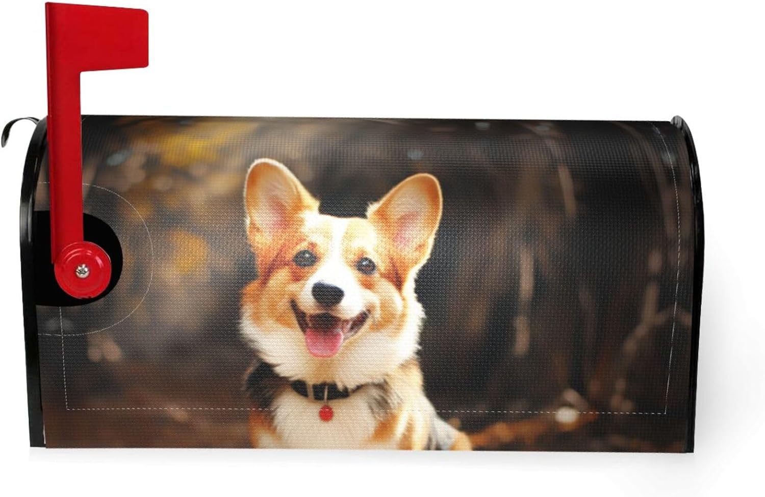 Corgi Dog Mailbox Cover Magnetic Standard Size 21x18 in Mailbox Wraps Decorative Post Letter Box Cover Waterproof Mail Wraps Cover for Garden Home Decorations image 2
