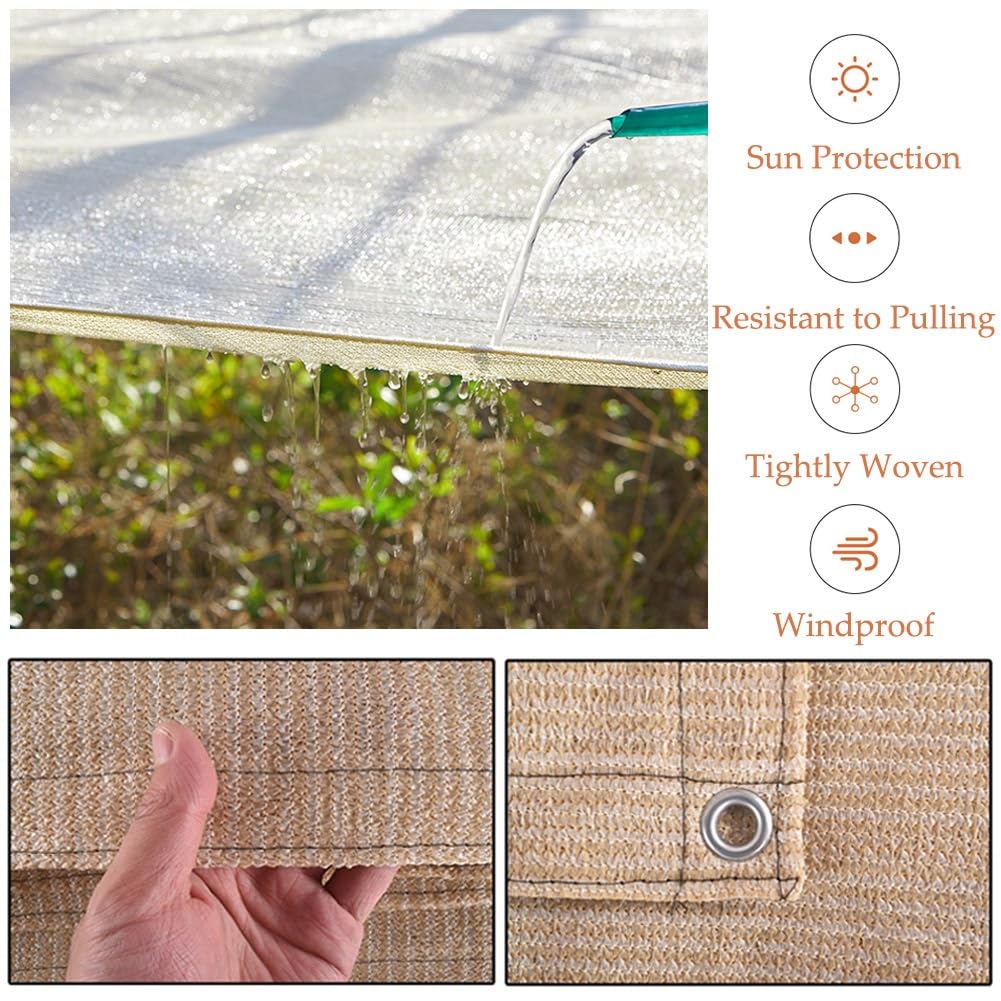 Bei Garden e Cloth 3 x 9 m, blokada UV, zadaszenie na taras, grudzień, do szklarni, żywica odporna na warunki atmosferyczne, łatwa instalacja, ochrona na zewnątrz